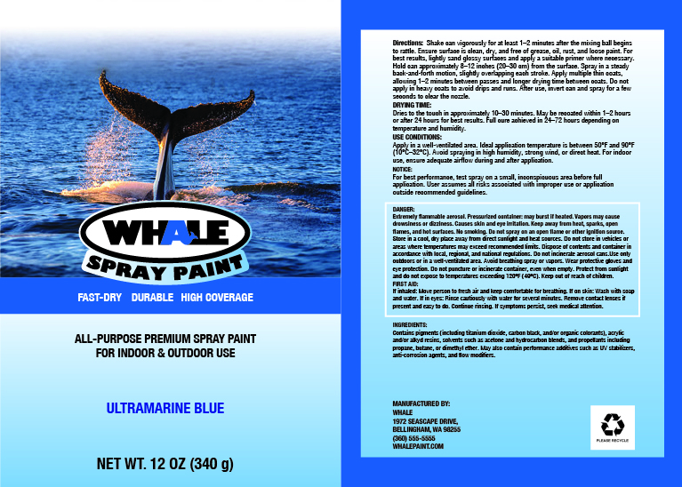 Whale Paint Can Label