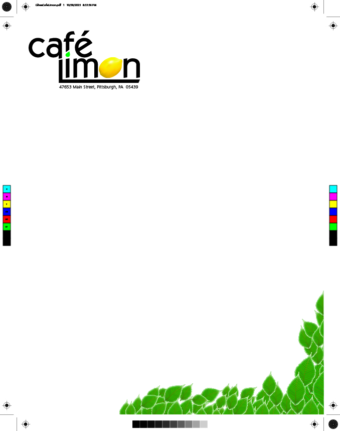 Gliwa Cafe Letterhead